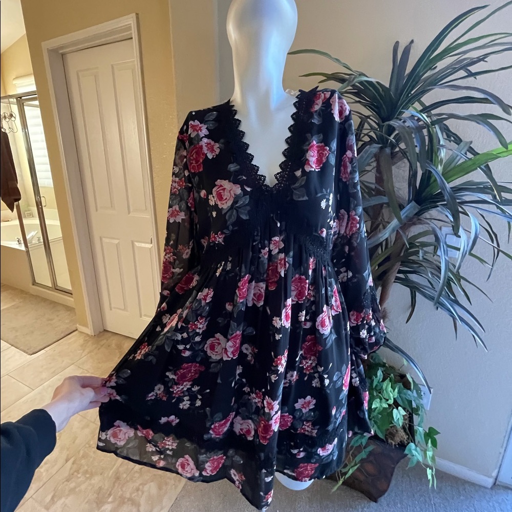 Floral skater dress